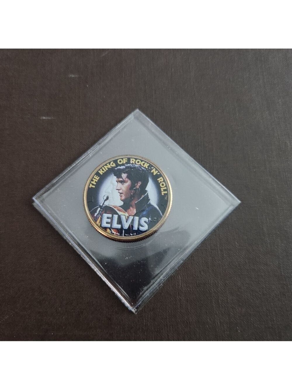 Elvis Presley Mystic Stamp Company Colorized Half Dollar King of Rock n Roll